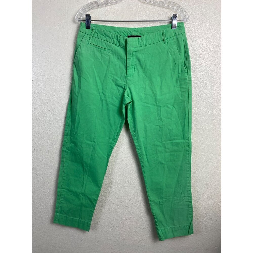Patagonia Organic Cotton Blend Green Crop Pants Size 8 Casual Outdoor Chino